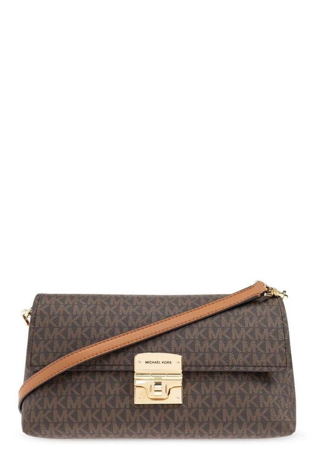 Michael Michael Kors Addie Medium Signature Logo Convertible Shoulder Bag
