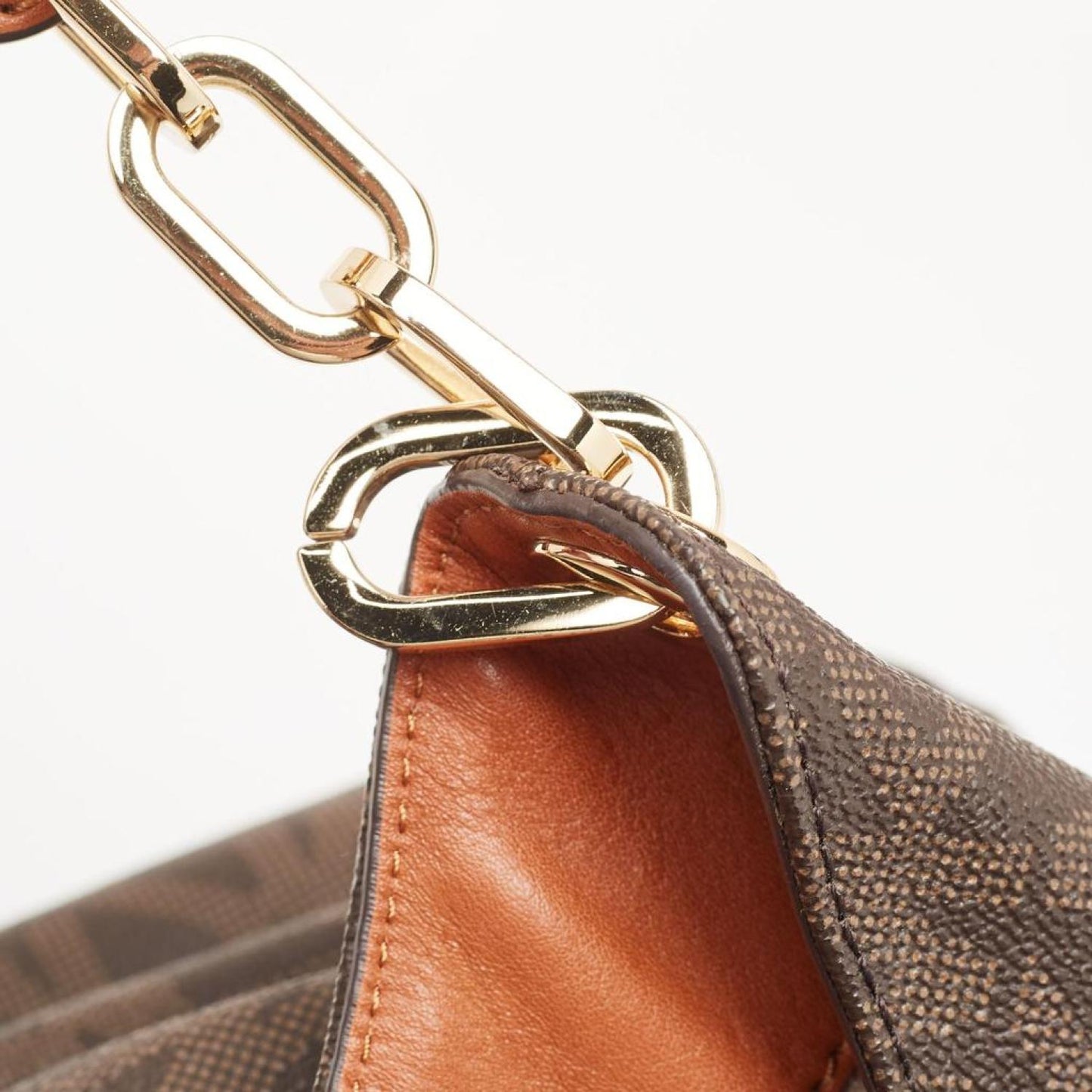 Michael Kors Dark Signature Coated Canvas And Leather Fulton Hobo