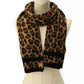 Women's Brushed Three Color Leopard Scarf