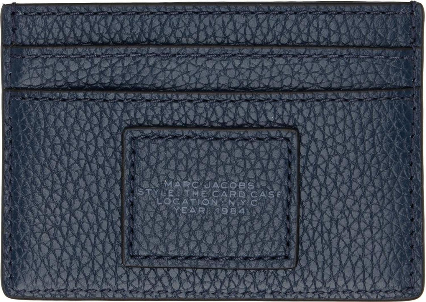 Navy 'The Leather Card Case' Card Holder