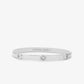 Precious Metal-Plated Brass Logo Bangle