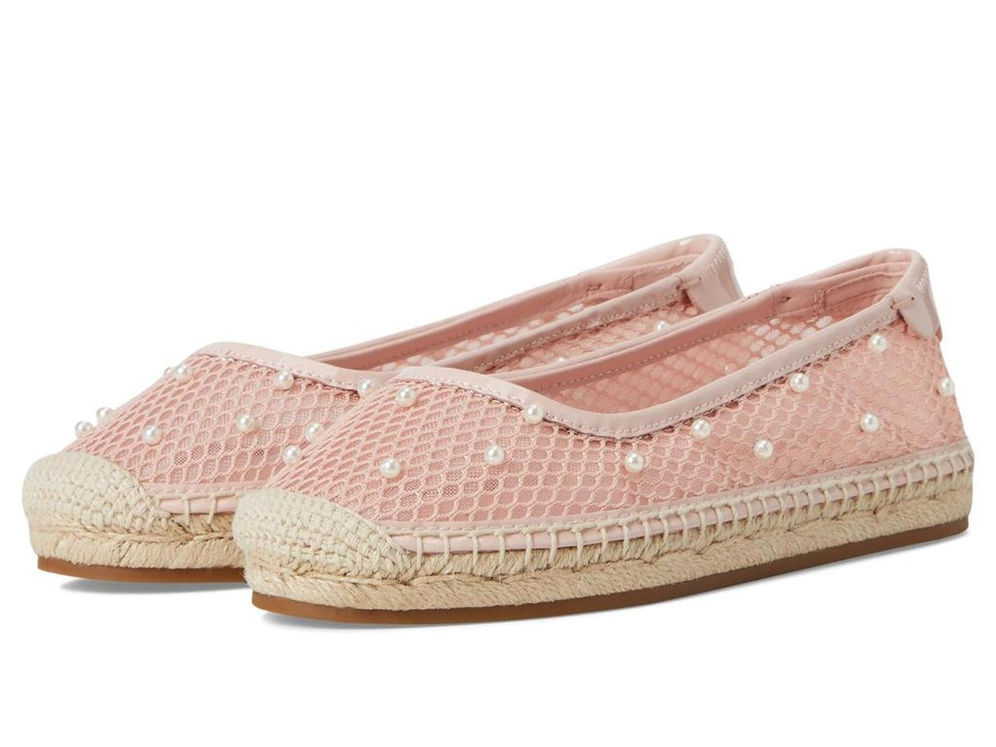 Pearl Fishnet Espadrille Ballet Flat