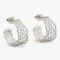 Spade Flower Lace Hoops