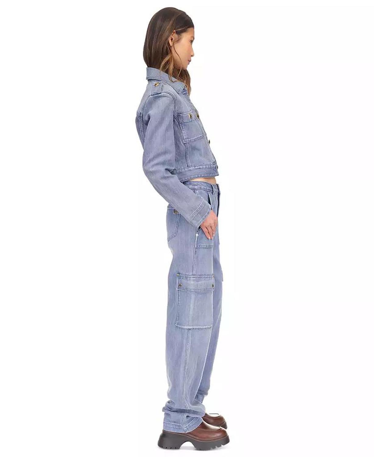 MICHAEL Women's Cropped Denim Jacket