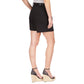 Women's Solid Pleat-Front Shorts