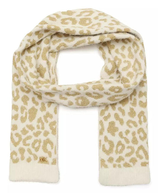 Women's Leopard Metallic Shimmer Scarf