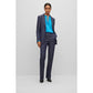 Relaxed-fit blouse in stretch silk with tie front