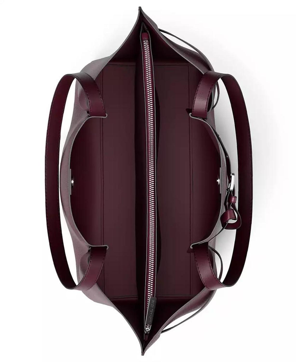 Emilia Extra Large East West Center Zip Tote Bag