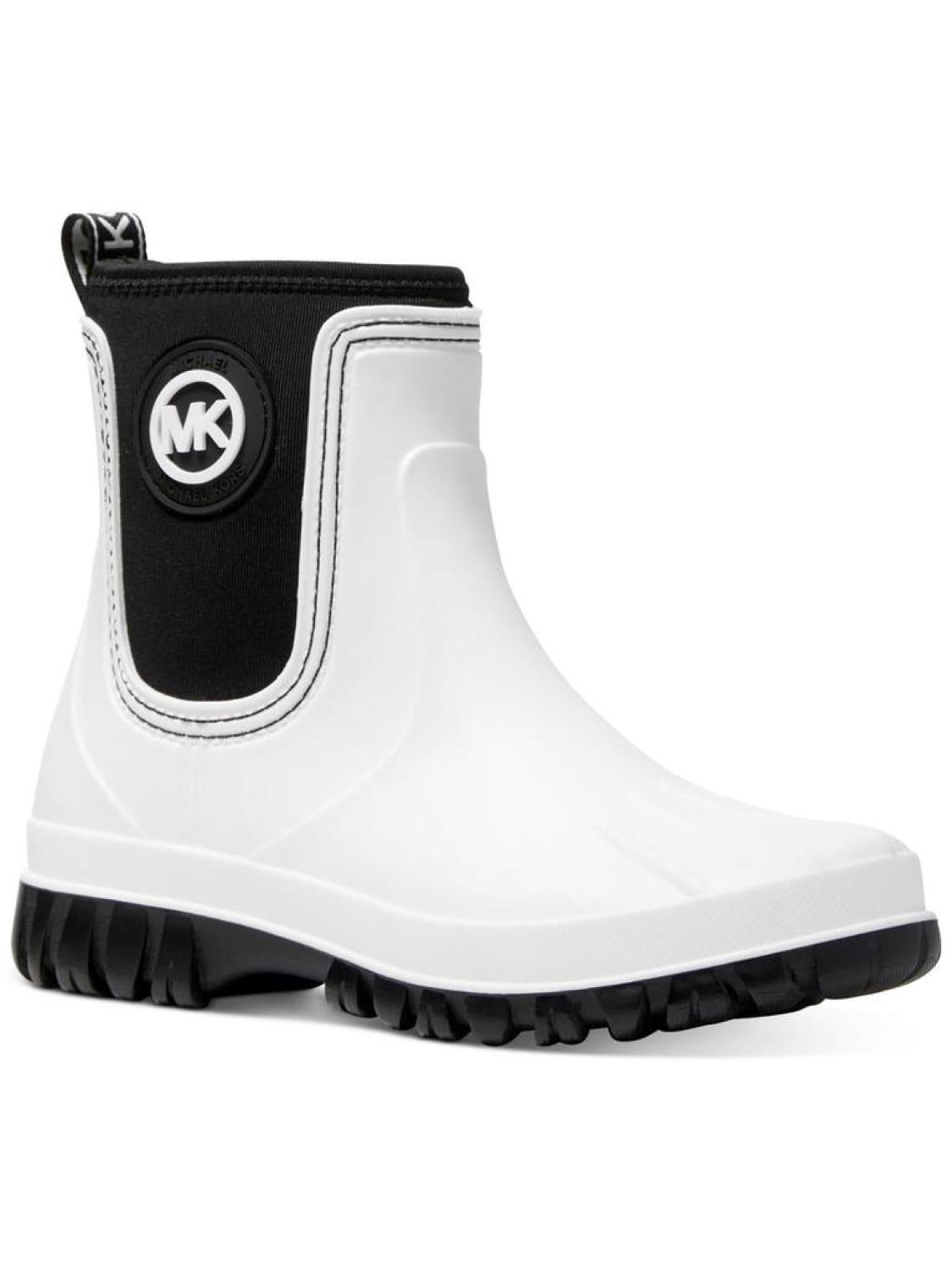 Tucker Rainbootie Womens Chunky Round Toe Rain Boots