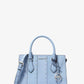Sheila Small Studded Patchwork and Signature Logo Satchel