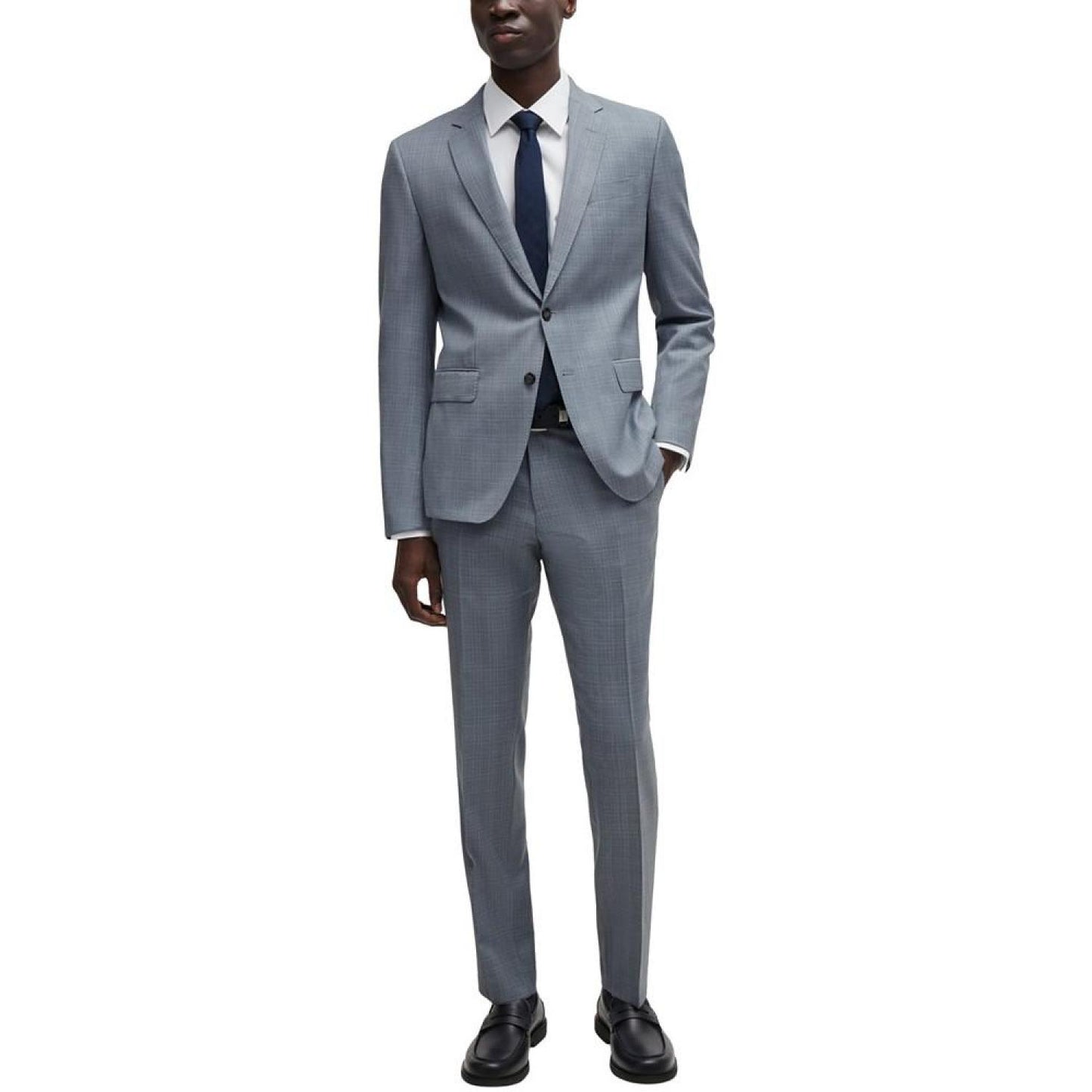 Men's Checked Serge Slim-Fit Suit