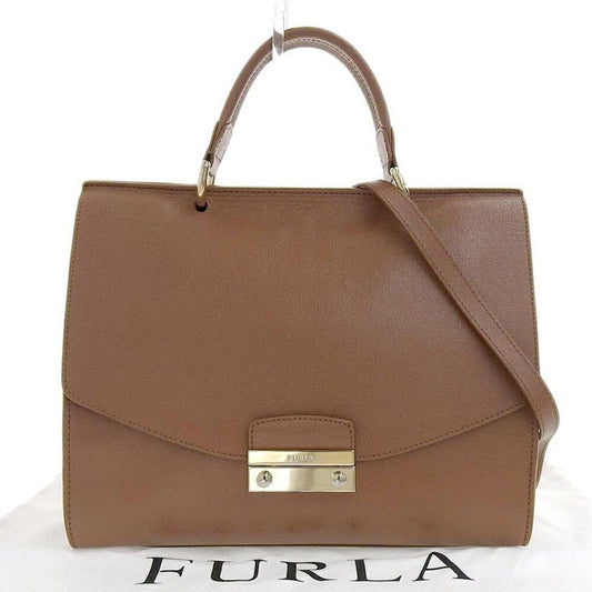 Leather Handbag Shoulder Bag (Pre-Owned)