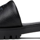 Black 'The Lug Sole Slide' Sandals