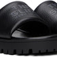 Black 'The Lug Sole Slide' Sandals