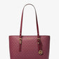 Quinn Medium Signature Logo and Leather Tote Bag