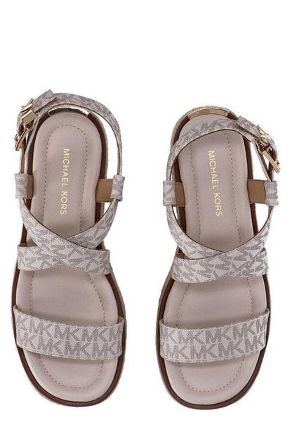 Michael Michael Kors  Lynn Signature Logo Platform Espadrille Sandals