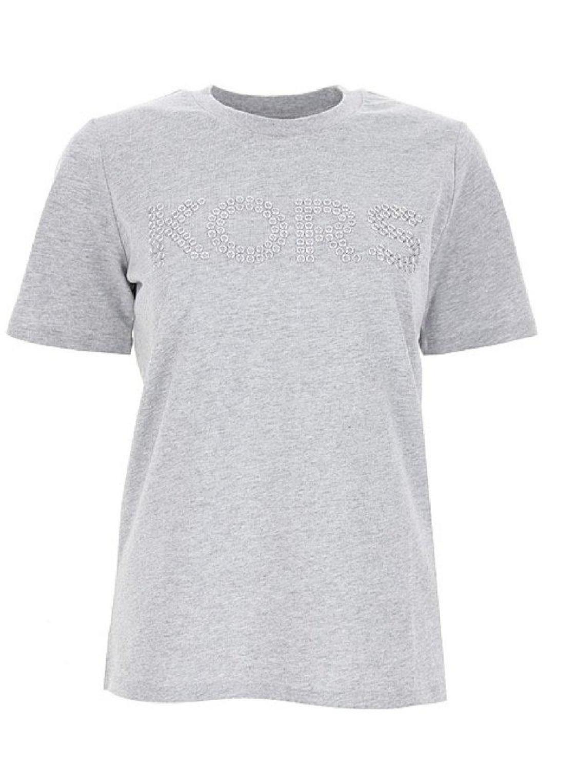 Michael Michael Kors Logo Embellished Crewneck T-Shirt
