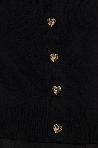 Kate Spade Heart Button Cardigan Knitwear