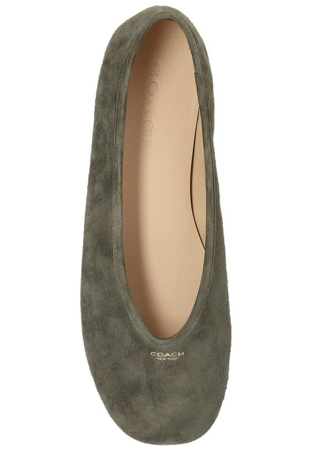 Coach Houston Logo Printed Ballet Flats