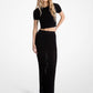 Crocheted Viscose Blend Maxi Skirt