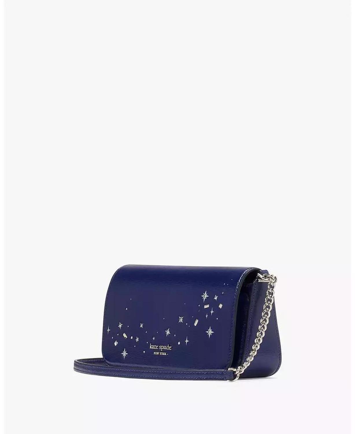 Devin Embellished Flap Chain Wallet
