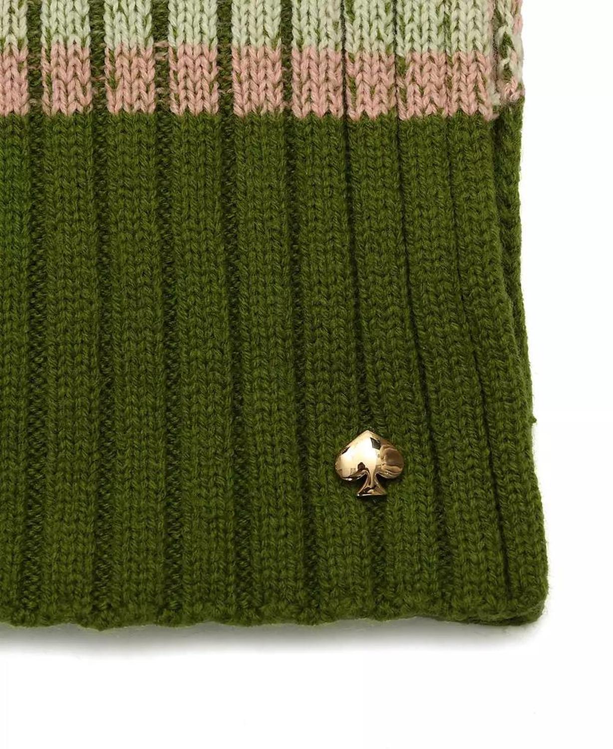 Striped Ribbed Scarf