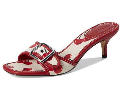 Margot Sandals With Cherry Print
