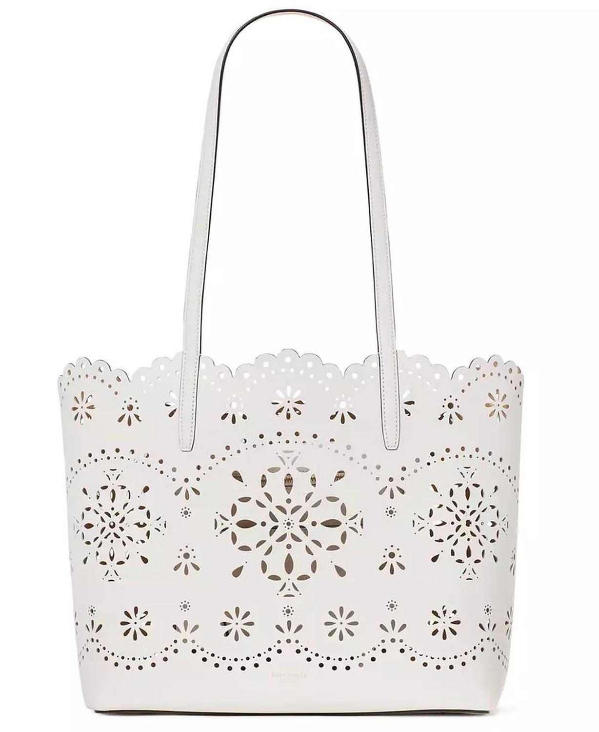 Do It All Perforated Leather Tote Bag