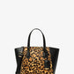 Taryn Small Leopard Print Calf Hair Convertible Crossbody Bag