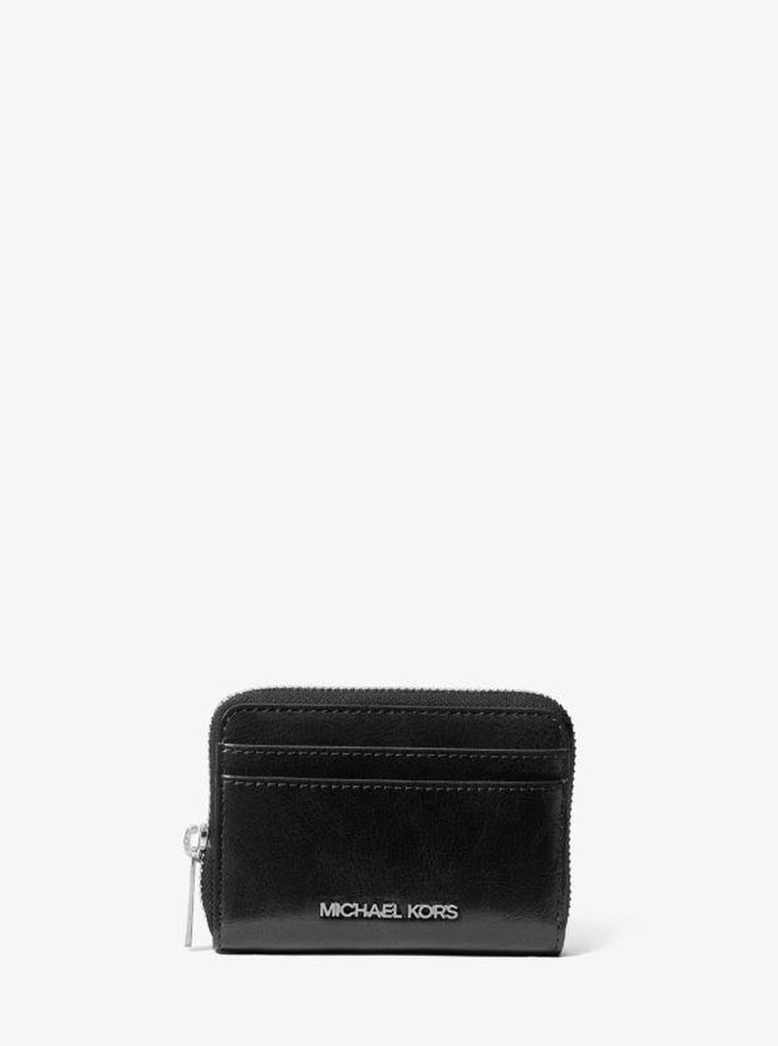 Jet Set Medium Distressed Zip Card Case