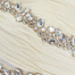 Notte crystal jewel embellished pleated bt evening gown dress