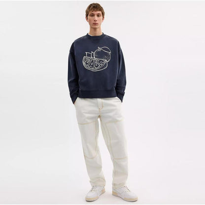 Orange Crewneck Sweatshirt