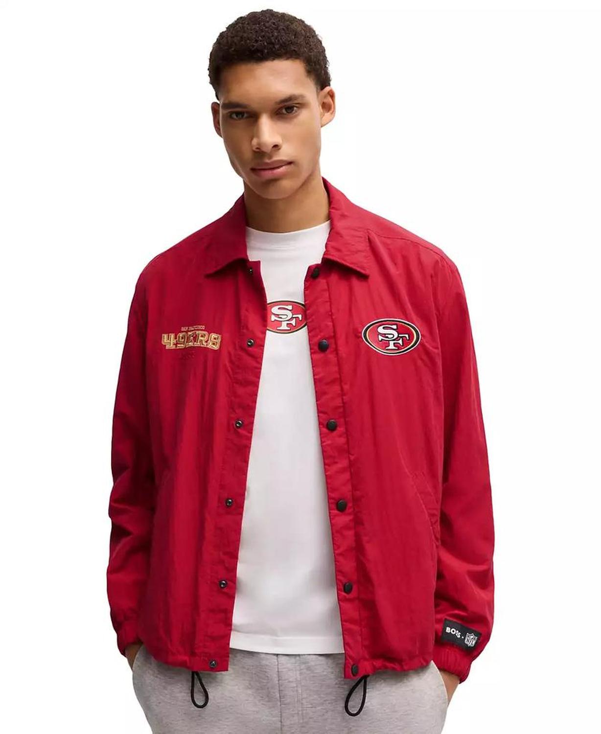 BOSS x NFL Embroidered Branding Water-Repellent Jacket