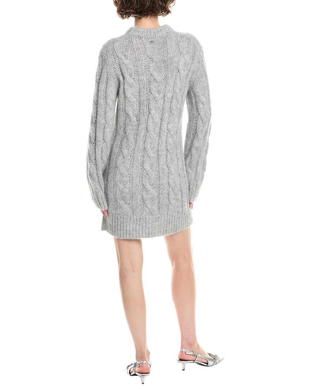 Cable Alpaca-Blend Sweaterdress