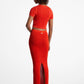 Crocheted Viscose Blend Maxi Skirt