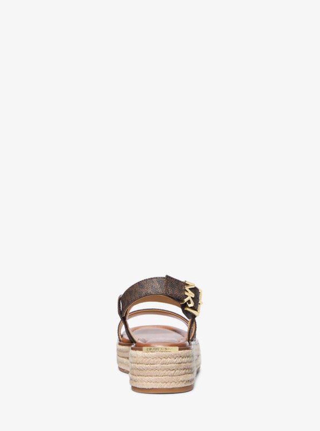 Lynn Signature Logo Platform Espadrille Sandal