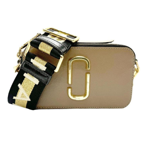 Leather Canvas Shoulder Bag (Pre-Owned)