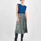Women's Printed Pleated A-Line Pull-On Skirt