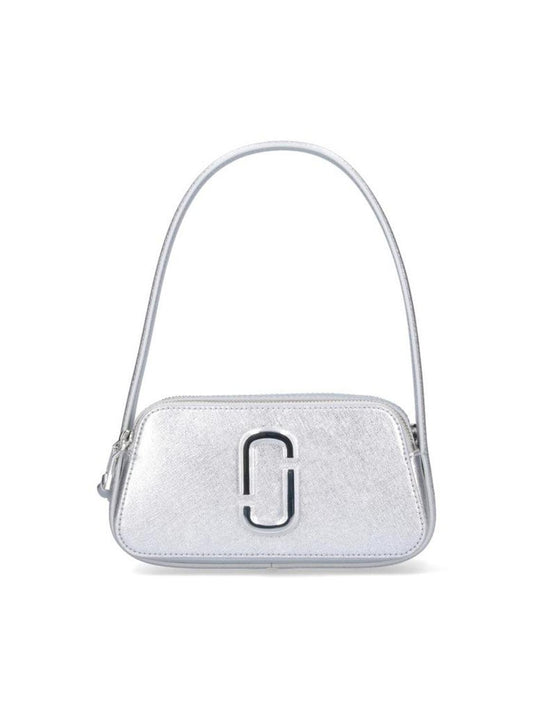 The Metallic Slingshot' Shoulder Bag – Silver