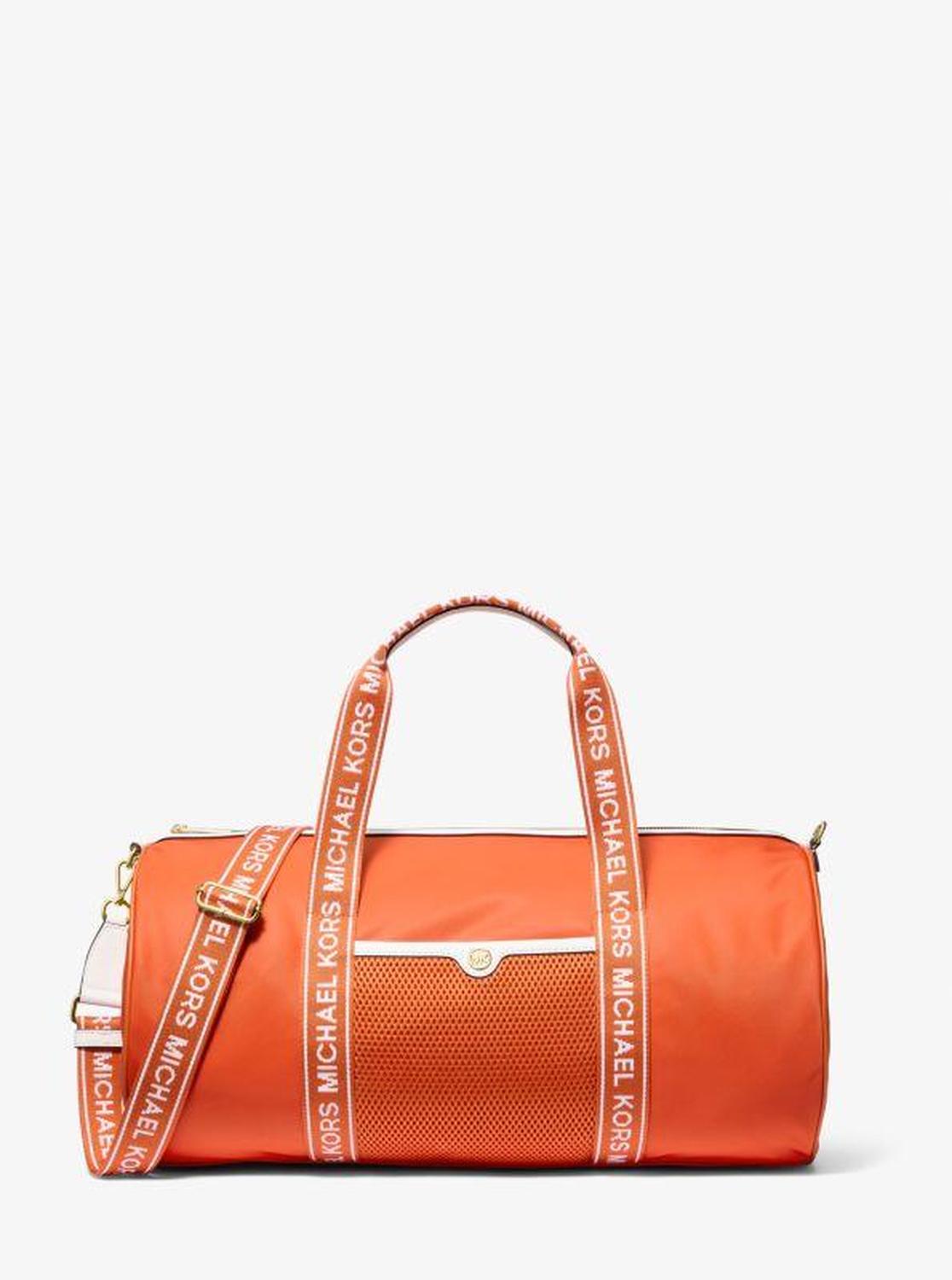 Jet Set Large Logo Tape Nylon Weekender Bag