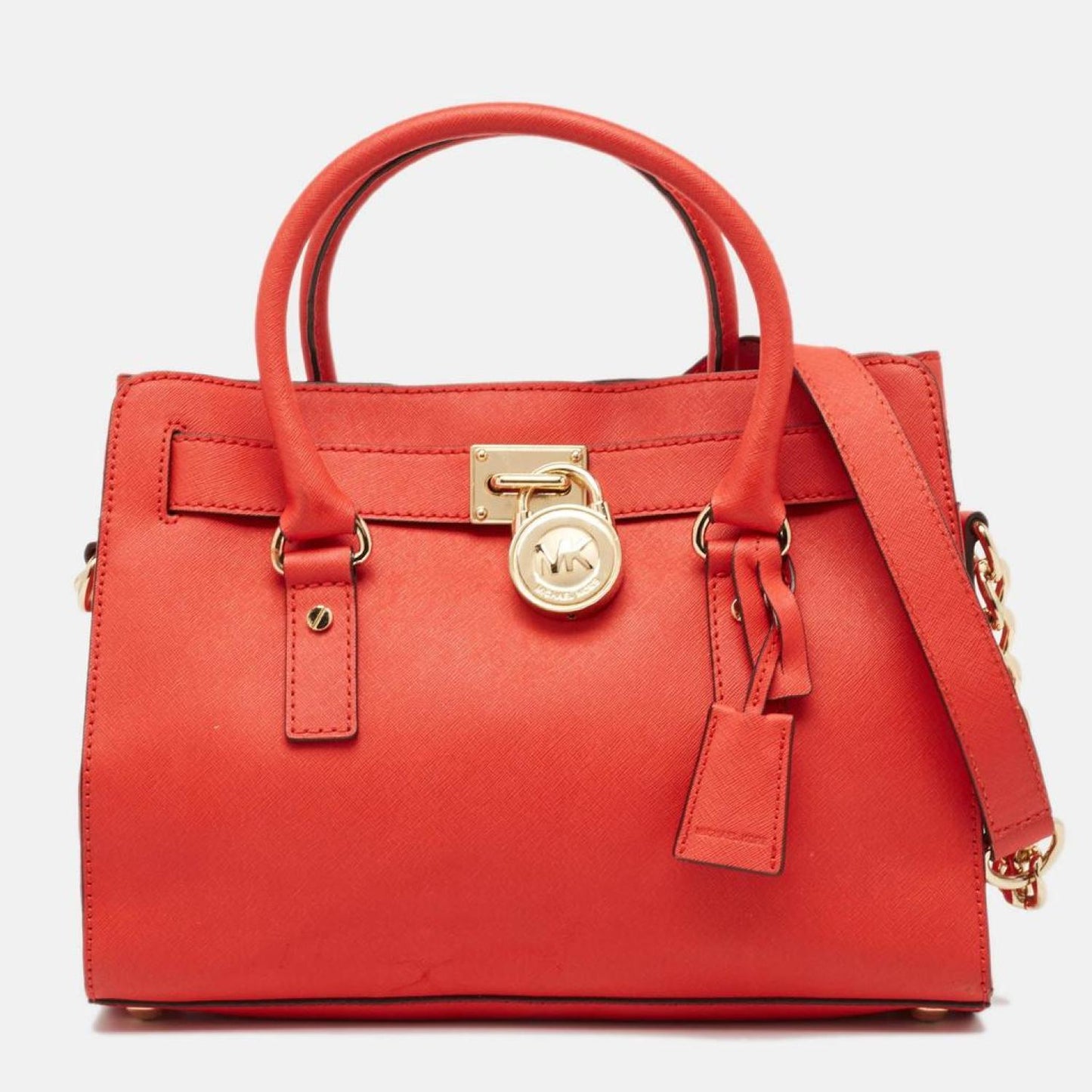 Micheal Kors Saffiano Leather East/west Hamilton Tote