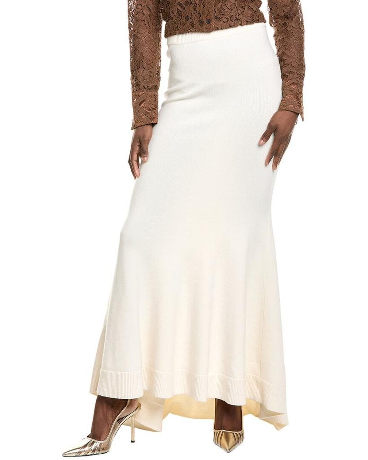 Collection Cashmere-Blend Fishtail Maxi Skirt