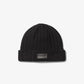 Ribbed Wool Beanie Hat