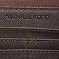 Michael Kors Signature Coated Canvas Logo Zip Around Wallet