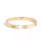 Enamel Signature Horse Carriage Cut Out Bangle Bracelet