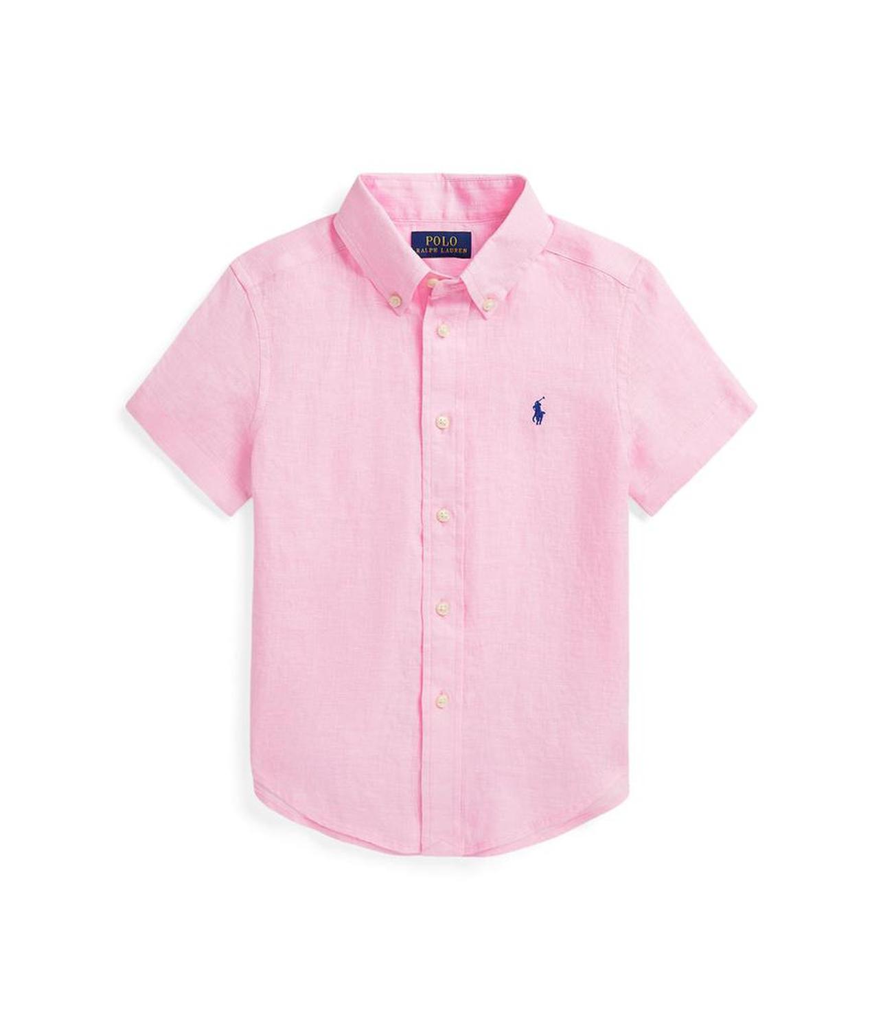 Linen Short Sleeve Shirt (Toddler/Little Kid)