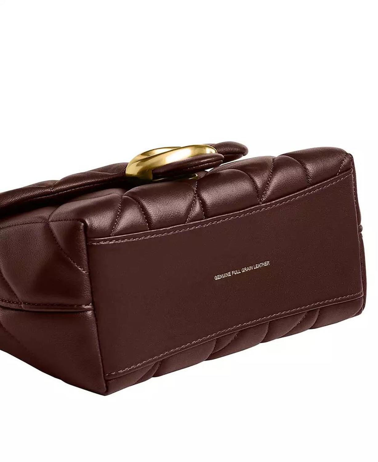 Quilted Tabby Mini Leather Top Handle Bag