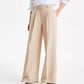 Women's Creased High-Rise Wide-Leg Trousers