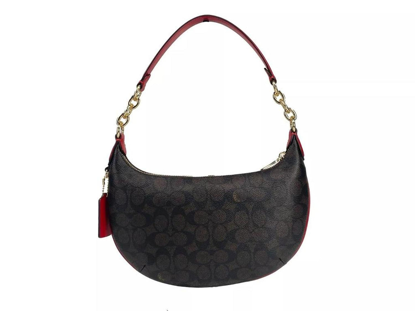 COACH Payton Signature PVC Leather Shoulder Bag Women's