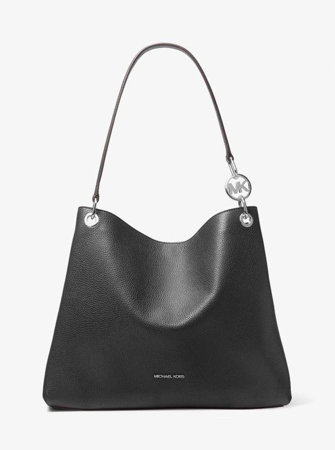Christina Large Pebbled Leather Shoulder Bag